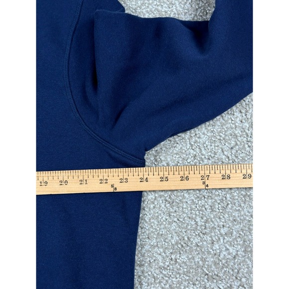 Hurley Hoodie Mens Large Blue Pullover Fleece Sweatshirt Long Sleeve Skate Surf - Picture 7 of 10